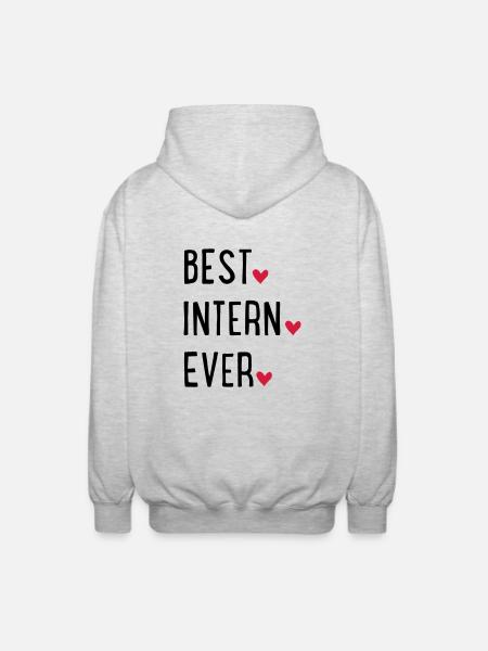 Intern - Unisex Hooded Jacket - light heather grey