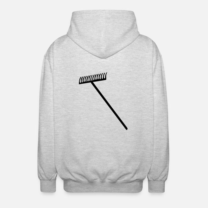 Rake - Unisex Hooded Jacket - light heather grey