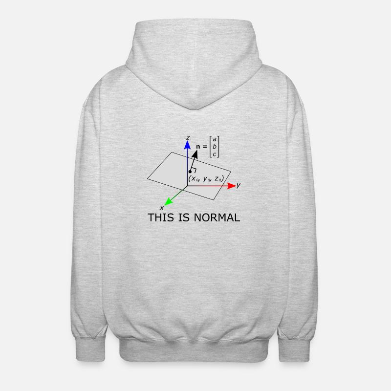 Das ist normal - Unisex Kapuzenjacke - Hellgrau meliert