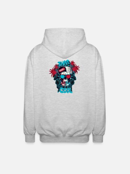 C'est cool - Veste à capuche unisexe - gris clair chiné