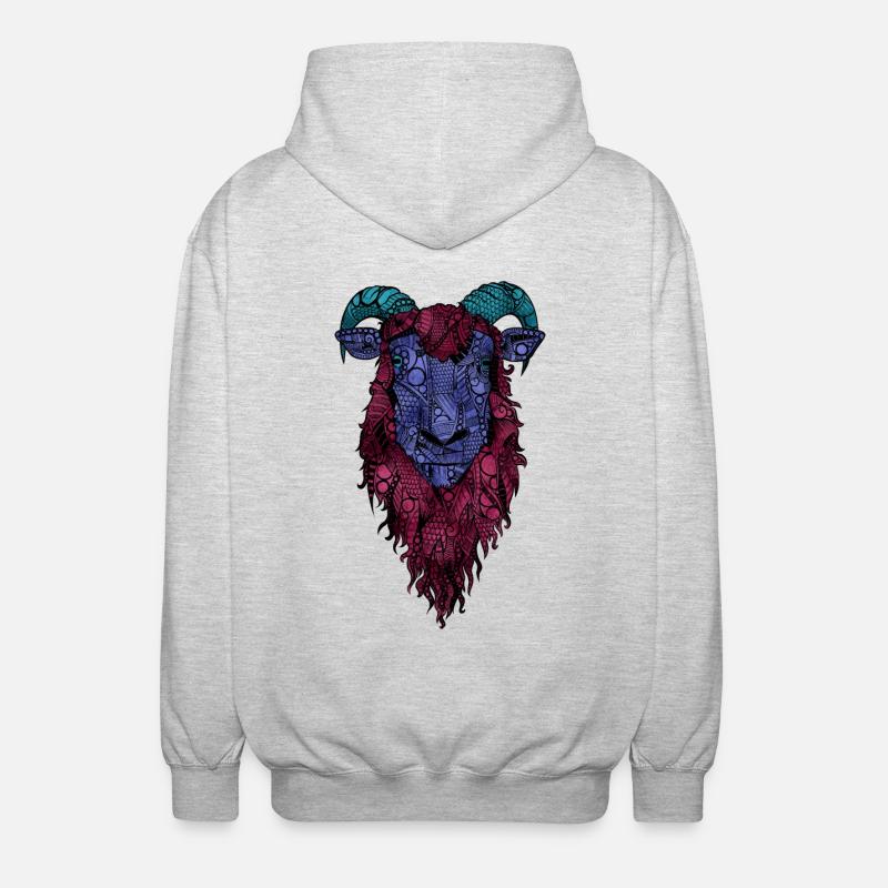 Schaf - Unisex Kapuzenjacke - Hellgrau meliert