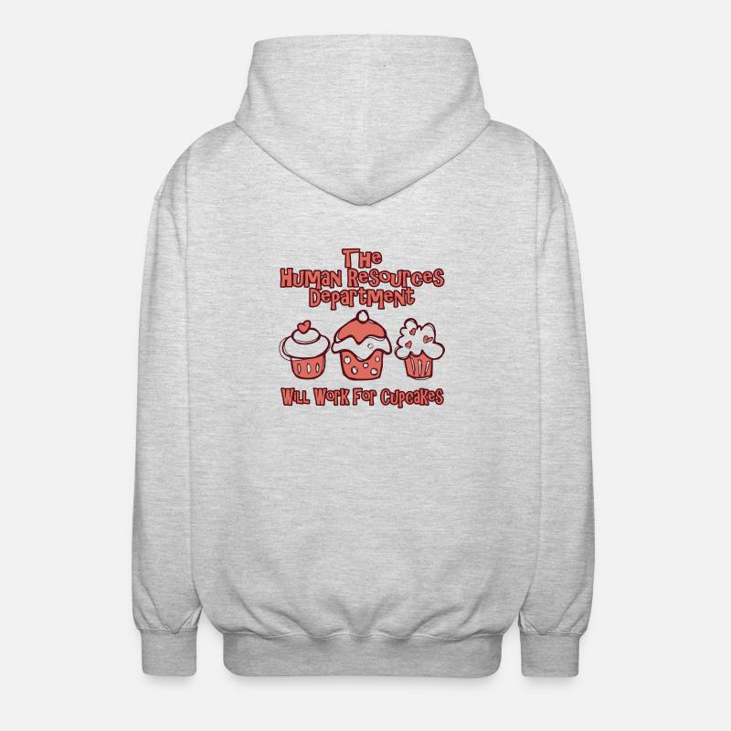 Ressources humaines conception RH-shirt - Veste à capuche unisexe - gris clair chiné