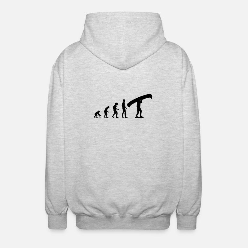 Canoe Evolution - Unisex Hooded Jacket - light heather grey