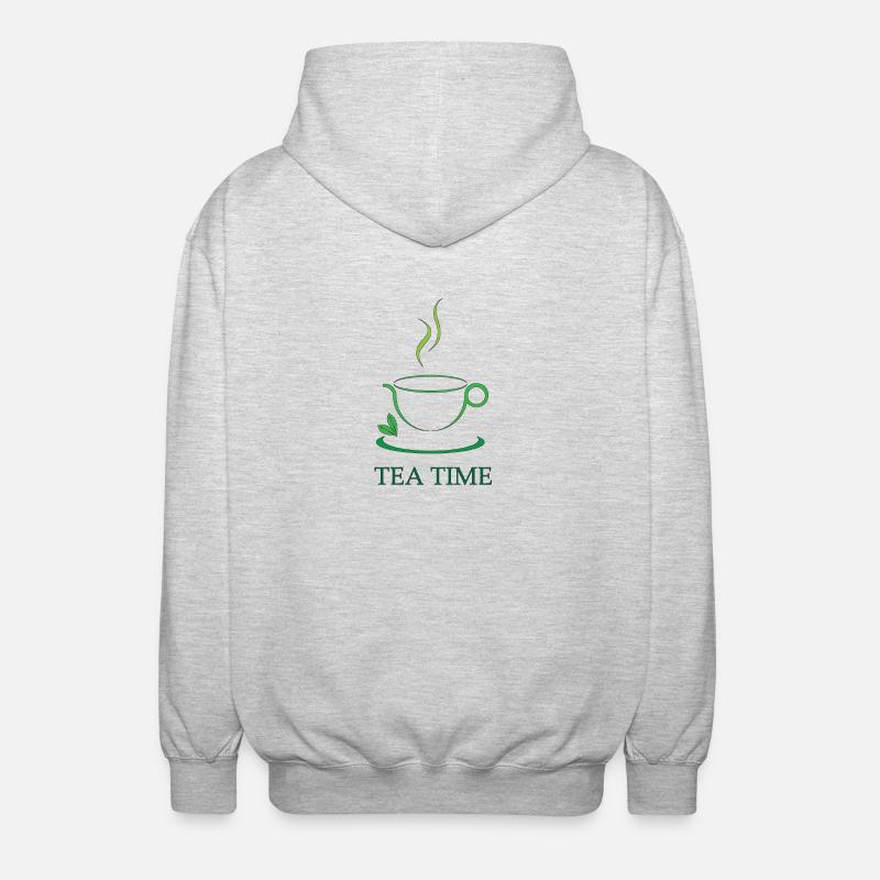 Thé Teatime Amour Tea Time - Veste à capuche unisexe - gris clair chiné