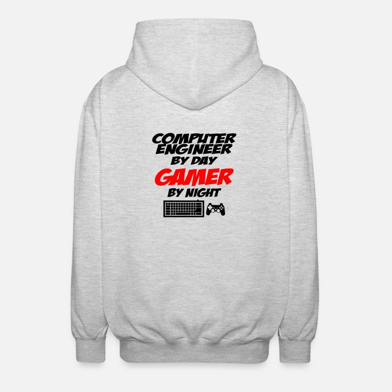 Computer Engineer - Unisex Kapuzenjacke - Hellgrau meliert