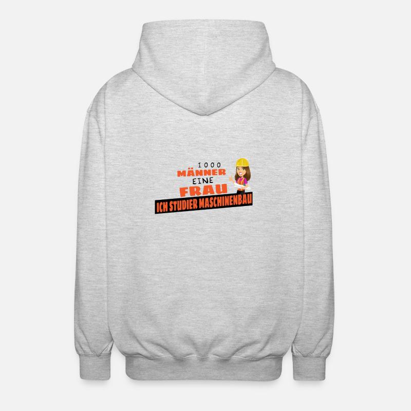 Student Studieren Studium Prokrastination Geschenk - Unisex Kapuzenjacke - Hellgrau meliert