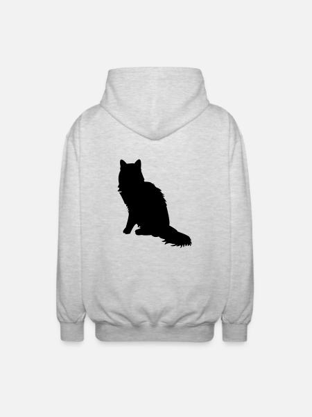 Maine Coon - Unisex Kapuzenjacke - Hellgrau meliert