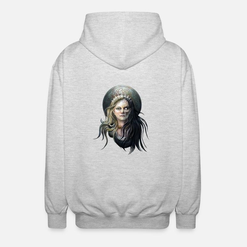 Hel - Unisex Kapuzenjacke - Hellgrau meliert