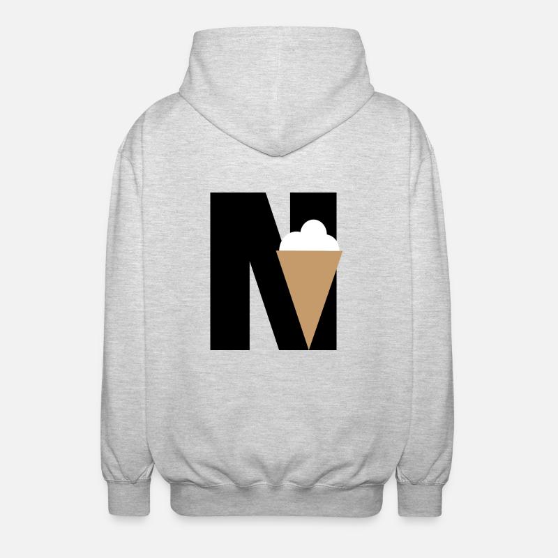 NICE. - Unisex Kapuzenjacke - Hellgrau meliert