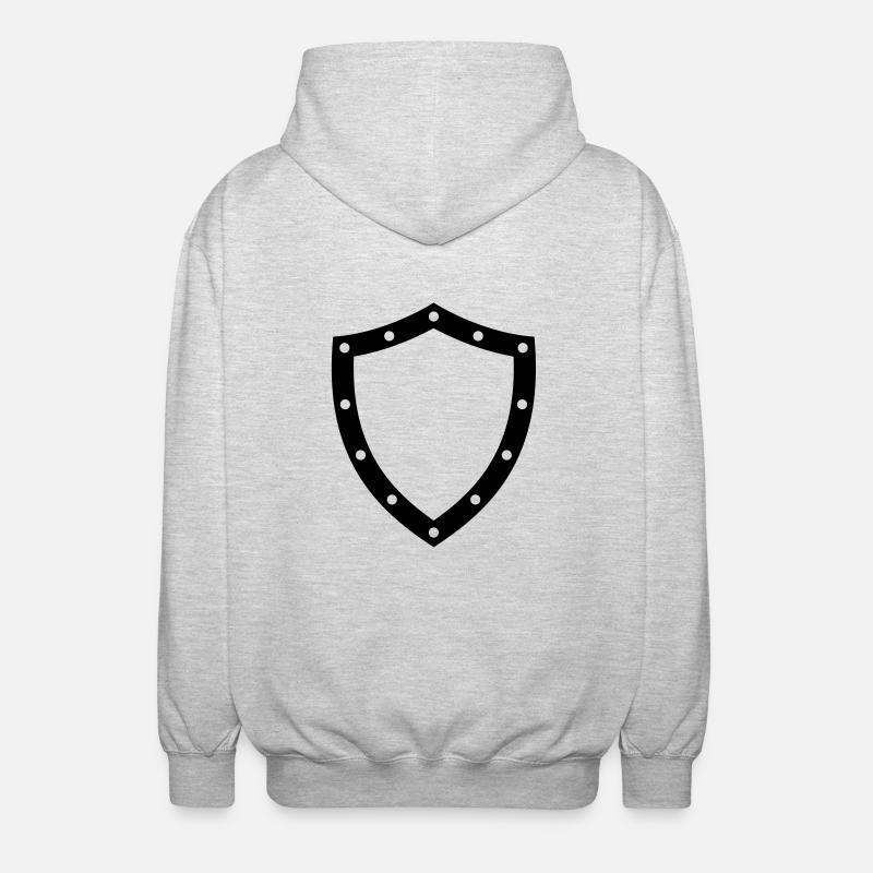 shield - Veste à capuche unisexe - gris clair chiné