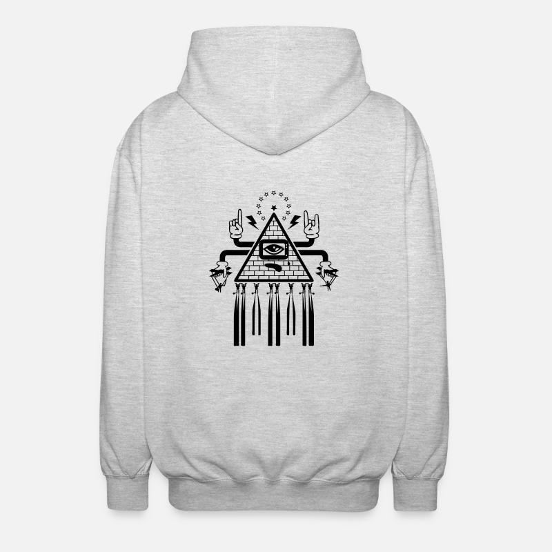 nwo - Veste à capuche unisexe - gris clair chiné