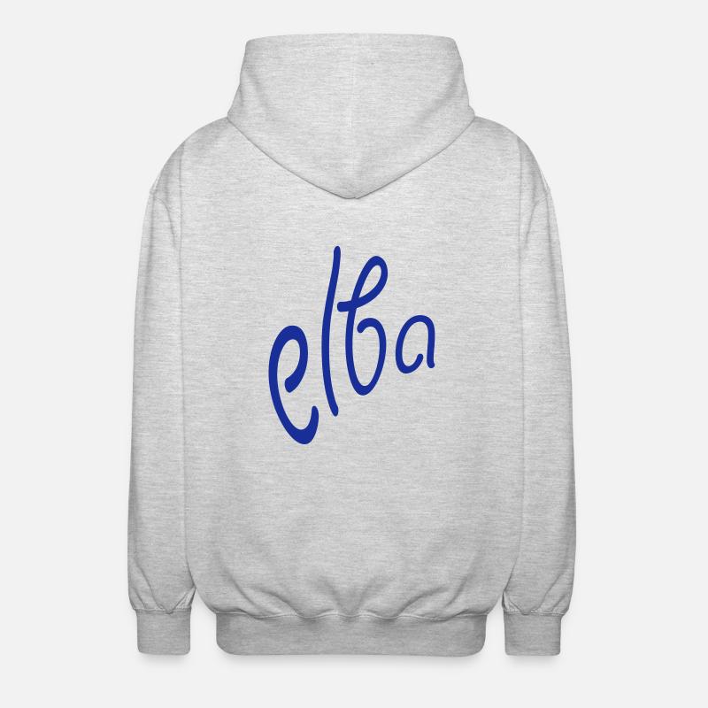 Elba - Unisex Kapuzenjacke - Hellgrau meliert