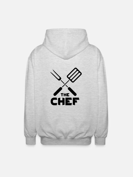 The Chef - Veste à capuche unisexe - gris clair chiné