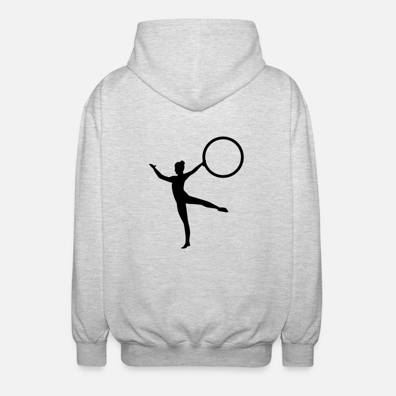 Gymnastique - Veste à capuche unisexe - gris clair chiné