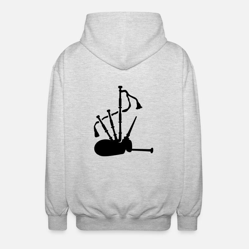 Cornemuse - Veste à capuche unisexe - gris clair chiné