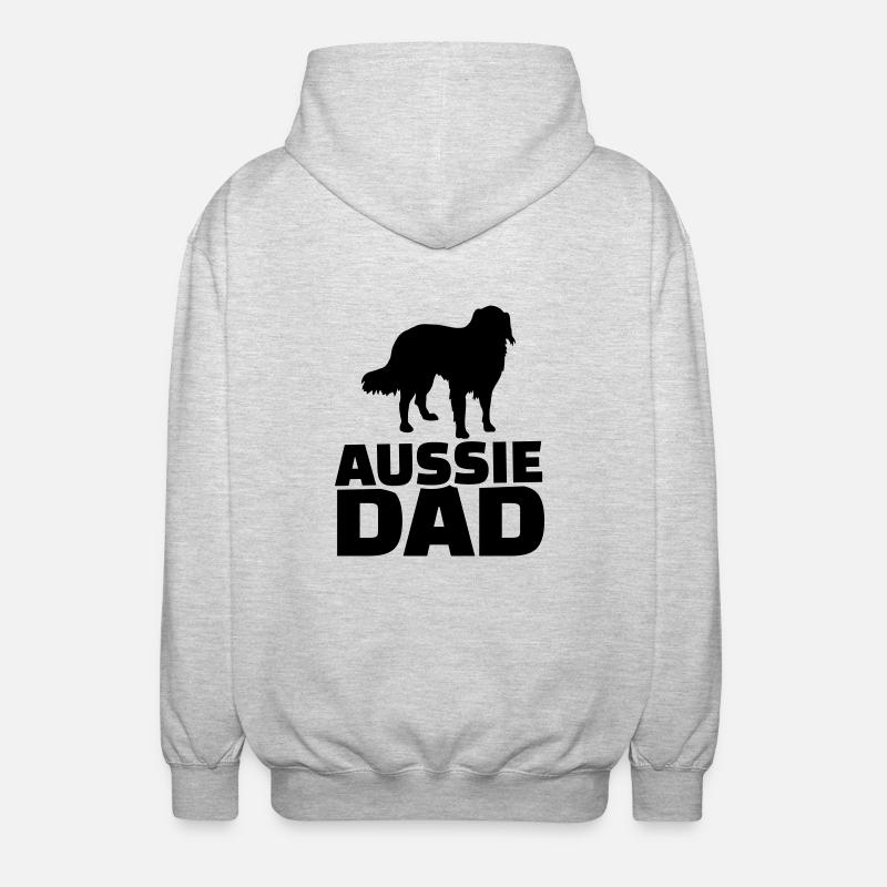 Aussie - Unisex Kapuzenjacke - Hellgrau meliert