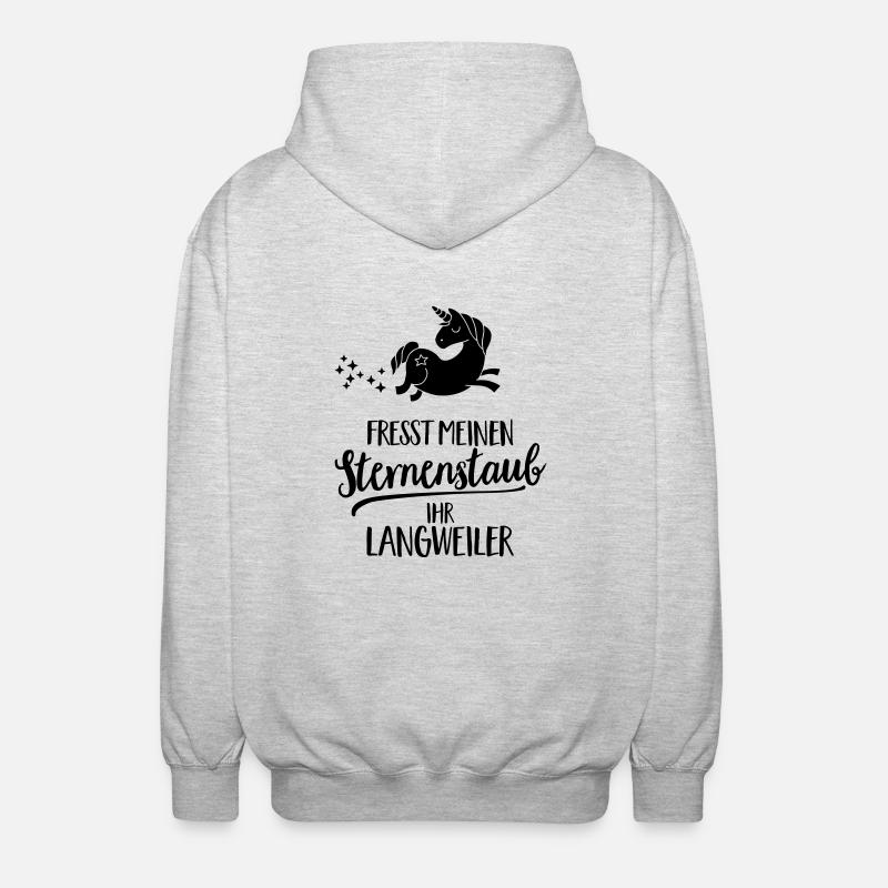 Manger mon Stardust vous ennuyer - Veste à capuche unisexe - gris clair chiné