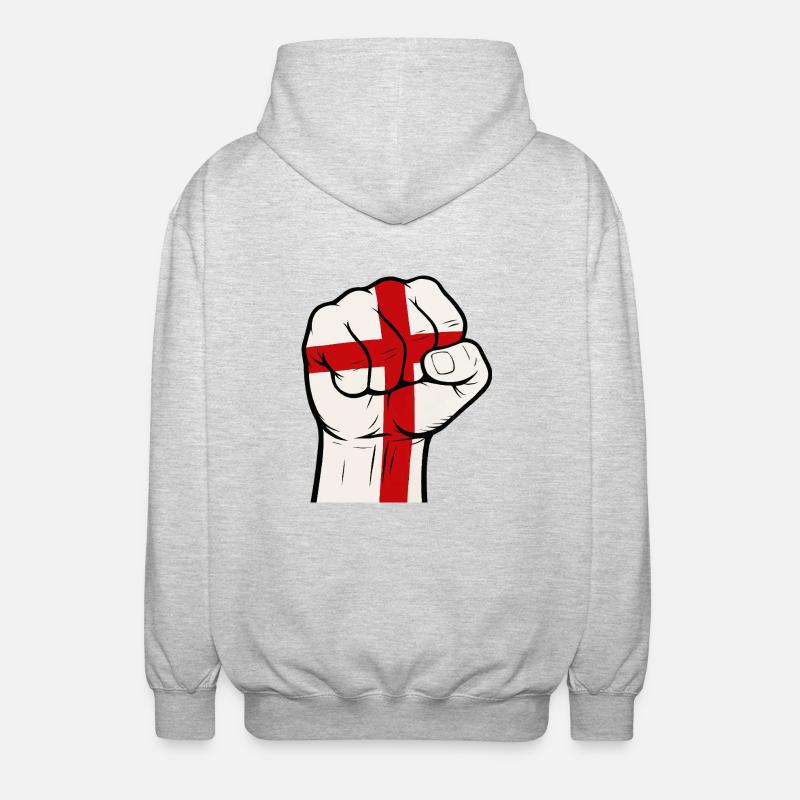 Faust, Angleterre - Veste à capuche unisexe - gris clair chiné