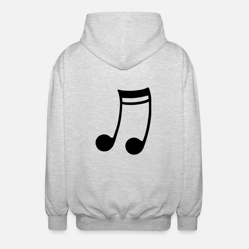 Note - Unisex Kapuzenjacke - Hellgrau meliert