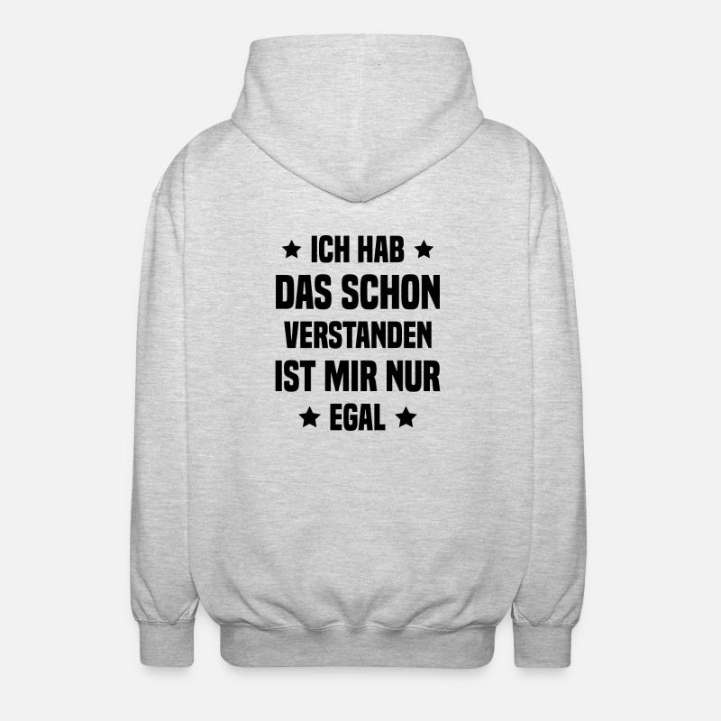 Je l’ai déjà compris - Veste à capuche unisexe - gris clair chiné