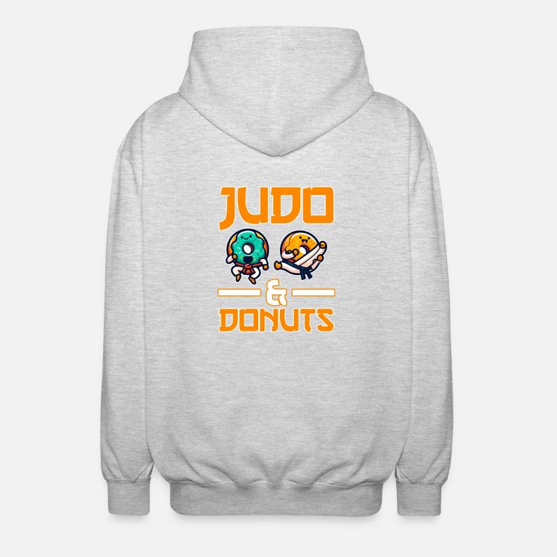 Judo et beignets - Veste à capuche unisexe - gris clair chiné