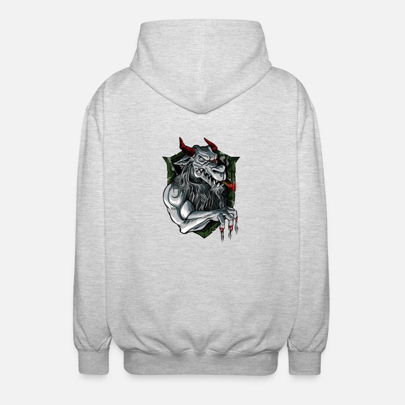 Panthère de Styrie moderne - Veste à capuche unisexe - gris clair chiné