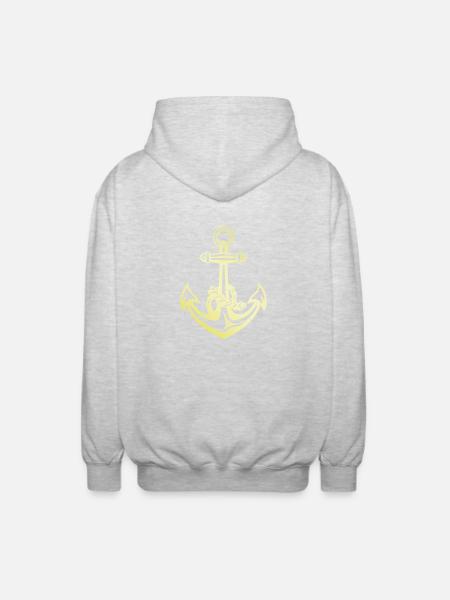 Anchor Gold Harbour - Unisex Hooded Jacket - light heather grey