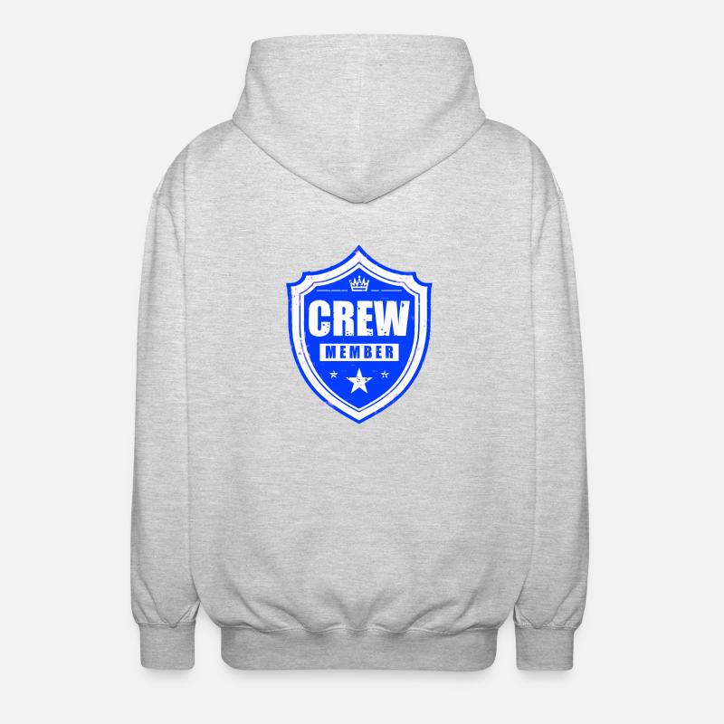 Crew Member - Unisex Hooded Jacket - light heather grey