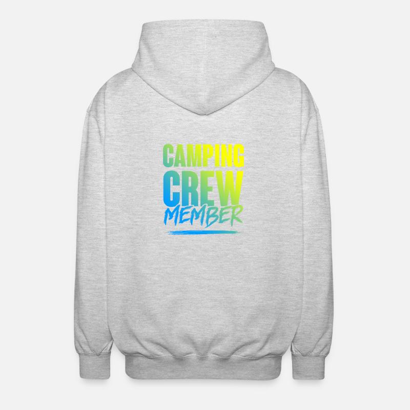 Camping Crew - Unisex Hooded Jacket - light heather grey