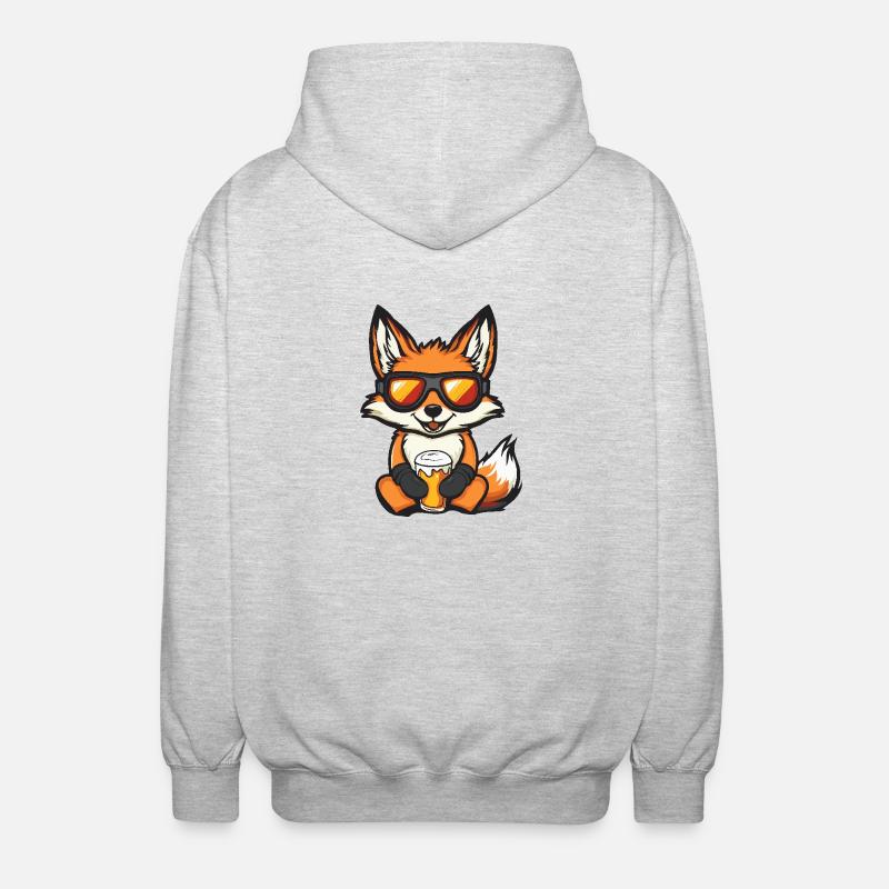 Fuchs Après-Ski Beer - Unisex Hooded Jacket - light heather grey