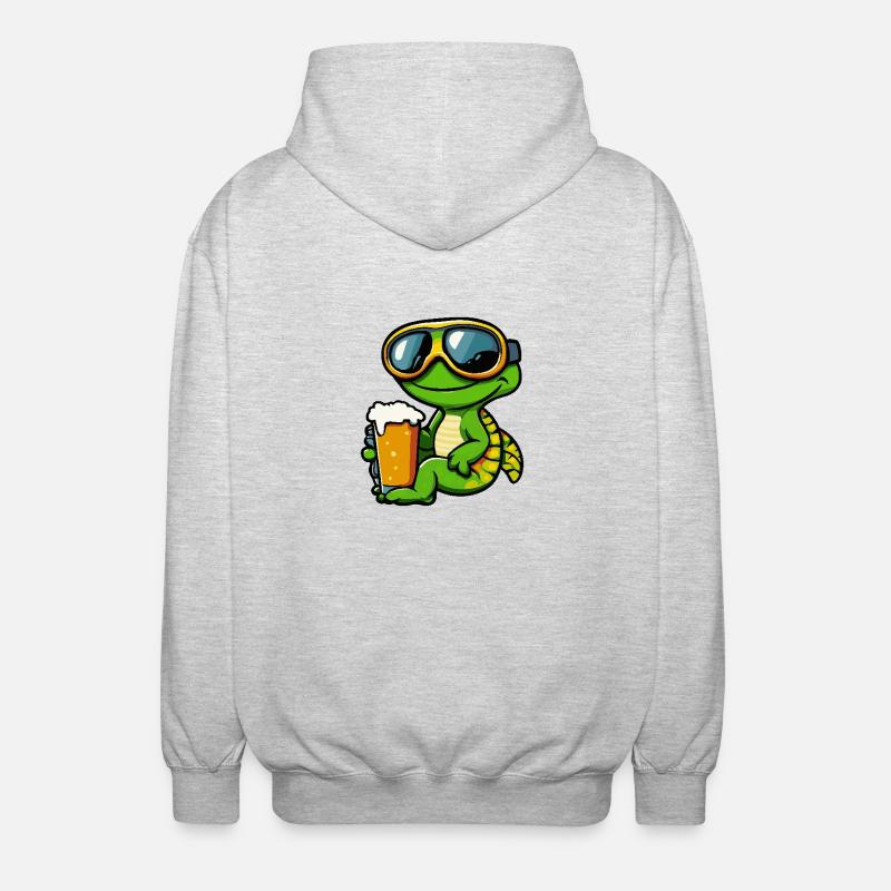 Chameleon Après Ski Beer - Unisex Hooded Jacket - light heather grey