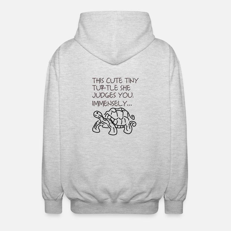 Vous ne devriez pas l’offenser - Veste à capuche unisexe - gris clair chiné