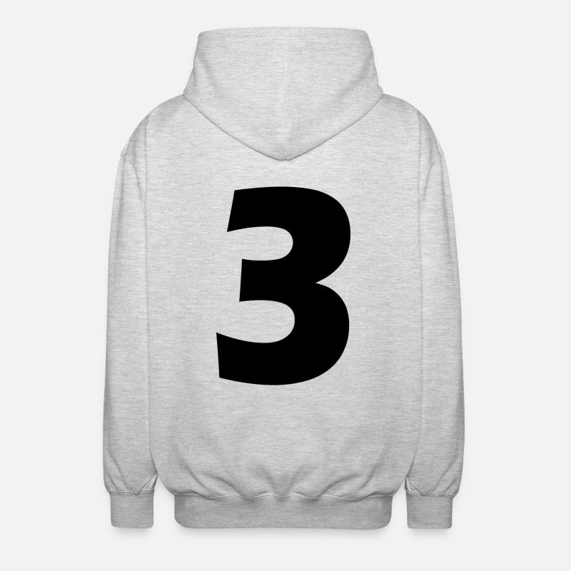 3 - Veste à capuche unisexe - gris clair chiné