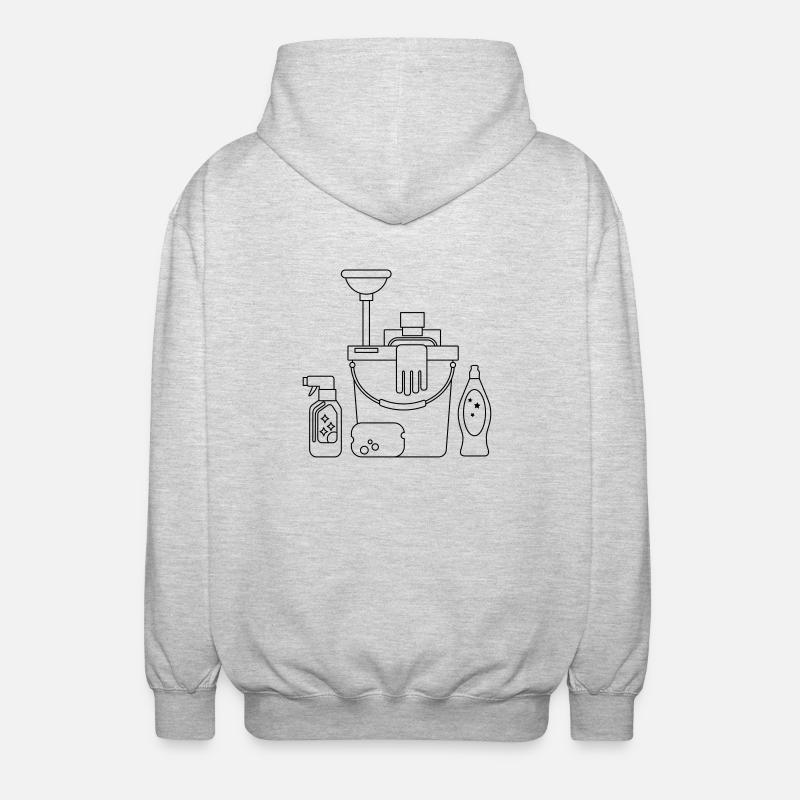 Putzeimer - Veste à capuche unisexe - gris clair chiné