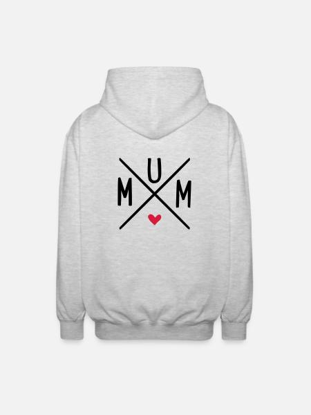 mum - Veste à capuche unisexe - gris clair chiné