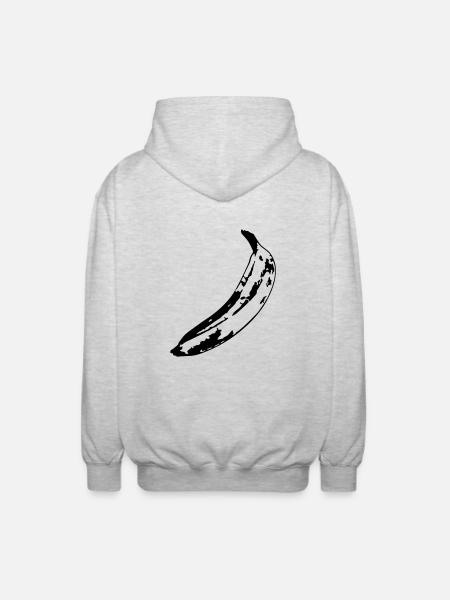 Banana - Unisex Kapuzenjacke - Hellgrau meliert