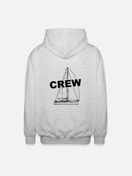 Yacht Crew - Unisex Kapuzenjacke - Hellgrau meliert