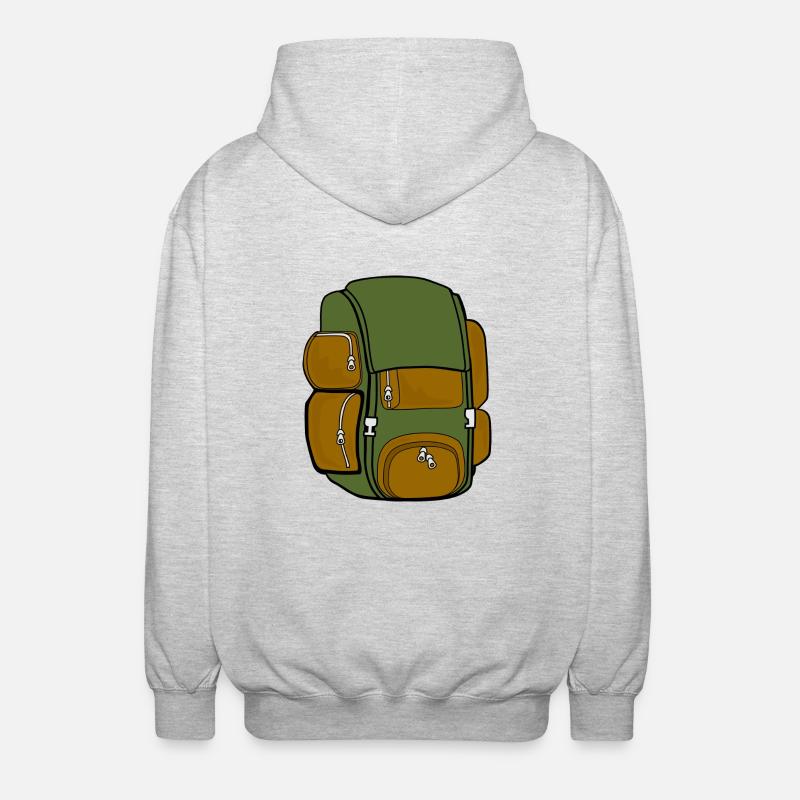 backpack - Unisex Hooded Jacket - light heather grey