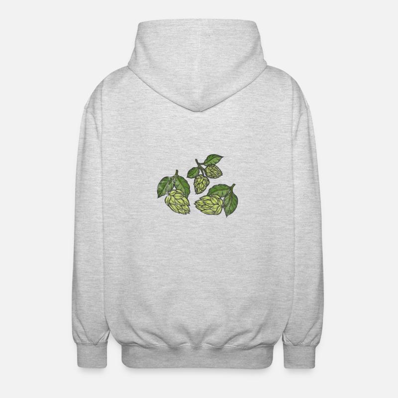 houblon - Veste à capuche unisexe - gris clair chiné