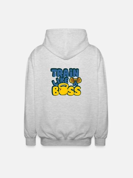 fun shirt for athletes - Unisex Hooded Jacket - light heather grey