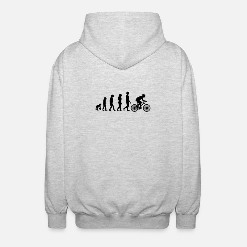 VTT descente descente VTT évolution - Veste à capuche unisexe - gris clair chiné