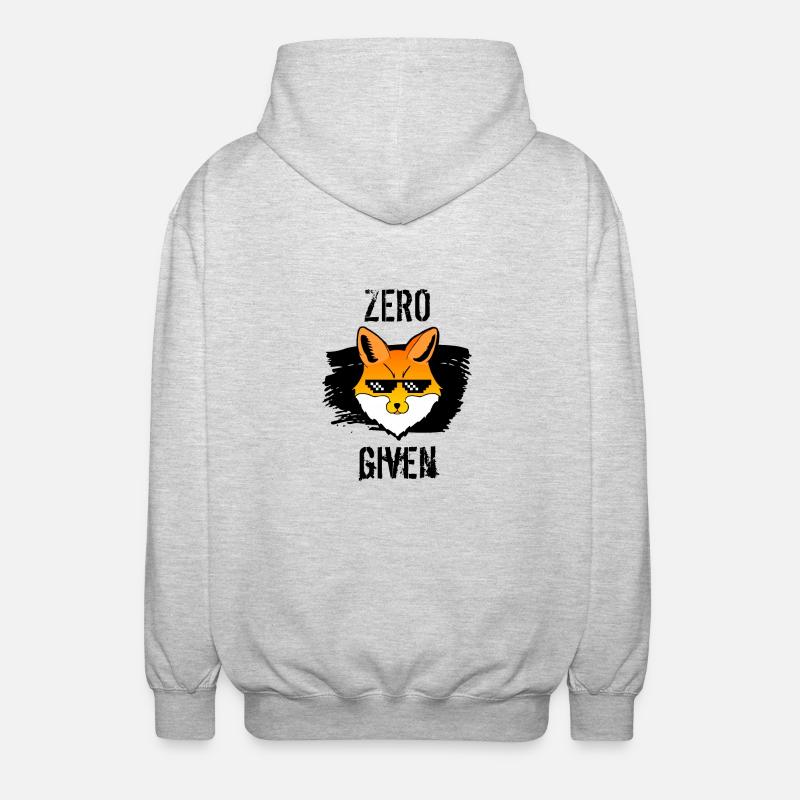 Cool Zéro Fox Chemise - Veste à capuche unisexe - gris clair chiné