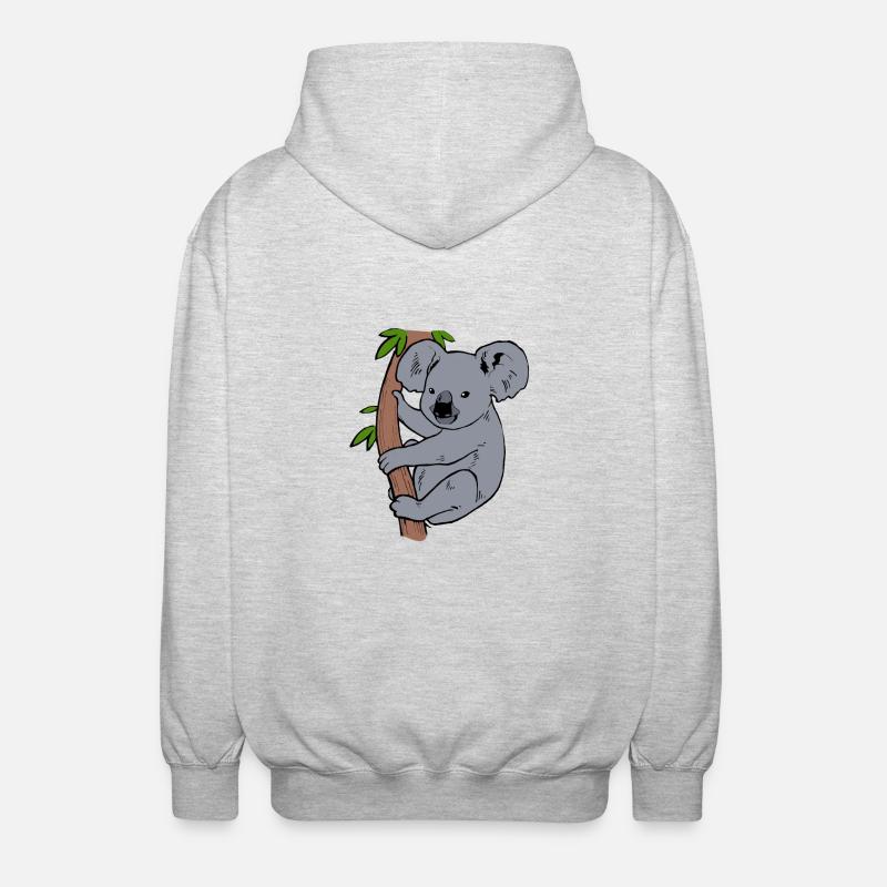 Koala - Veste à capuche unisexe - gris clair chiné