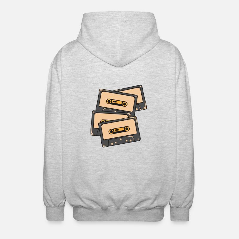 AudioTape - Unisex Kapuzenjacke - Hellgrau meliert