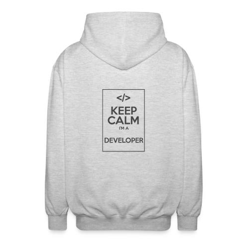 Keep Calm I'm a developer - Unisex Hooded Jacket