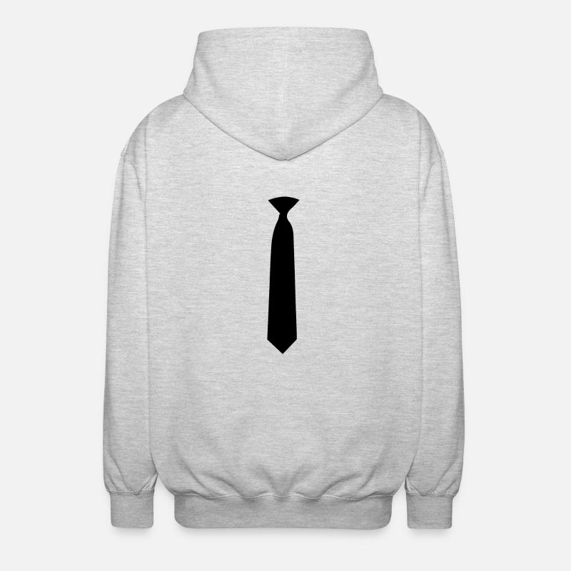 Cravate - Veste à capuche unisexe - gris clair chiné