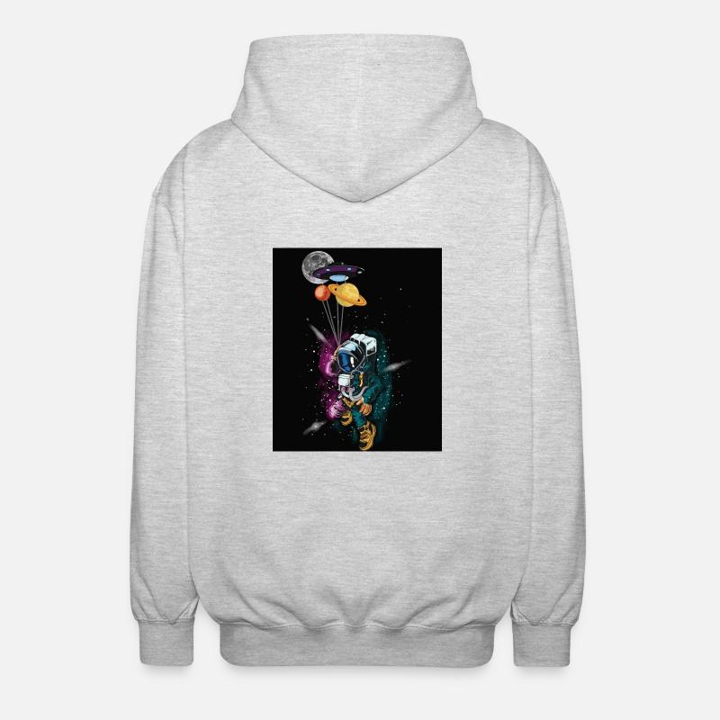 Astronaute spatial - Veste à capuche unisexe - gris clair chiné