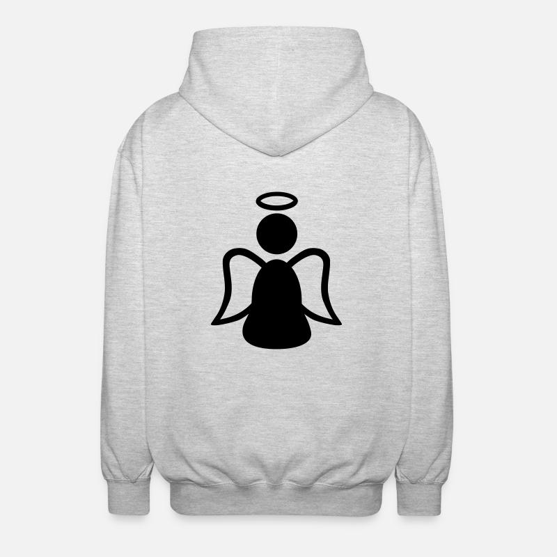 Engel - Unisex Kapuzenjacke - Hellgrau meliert