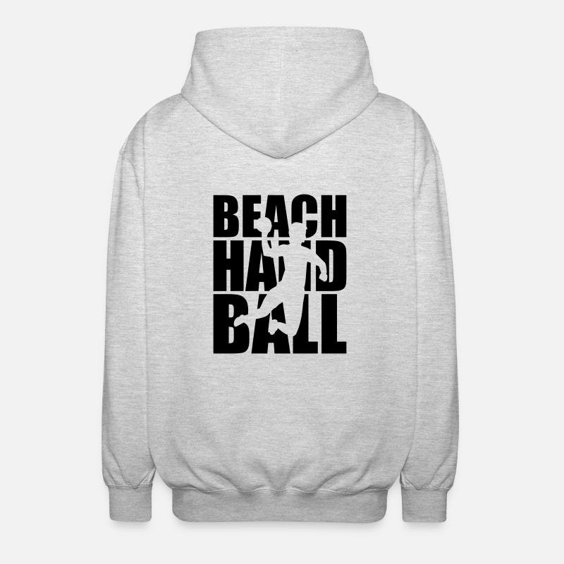 Beachhandball - Unisex Hooded Jacket - light heather grey