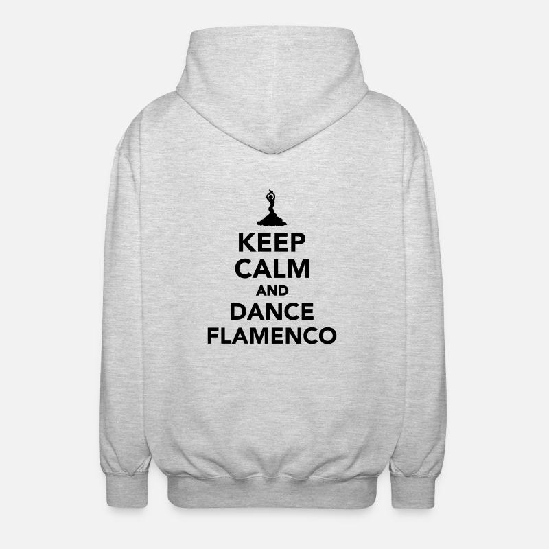 Flamenco - Unisex Kapuzenjacke - Hellgrau meliert